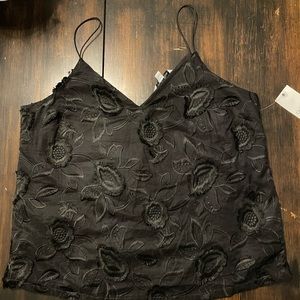 Black Ophelia Roe Floral Tank Top